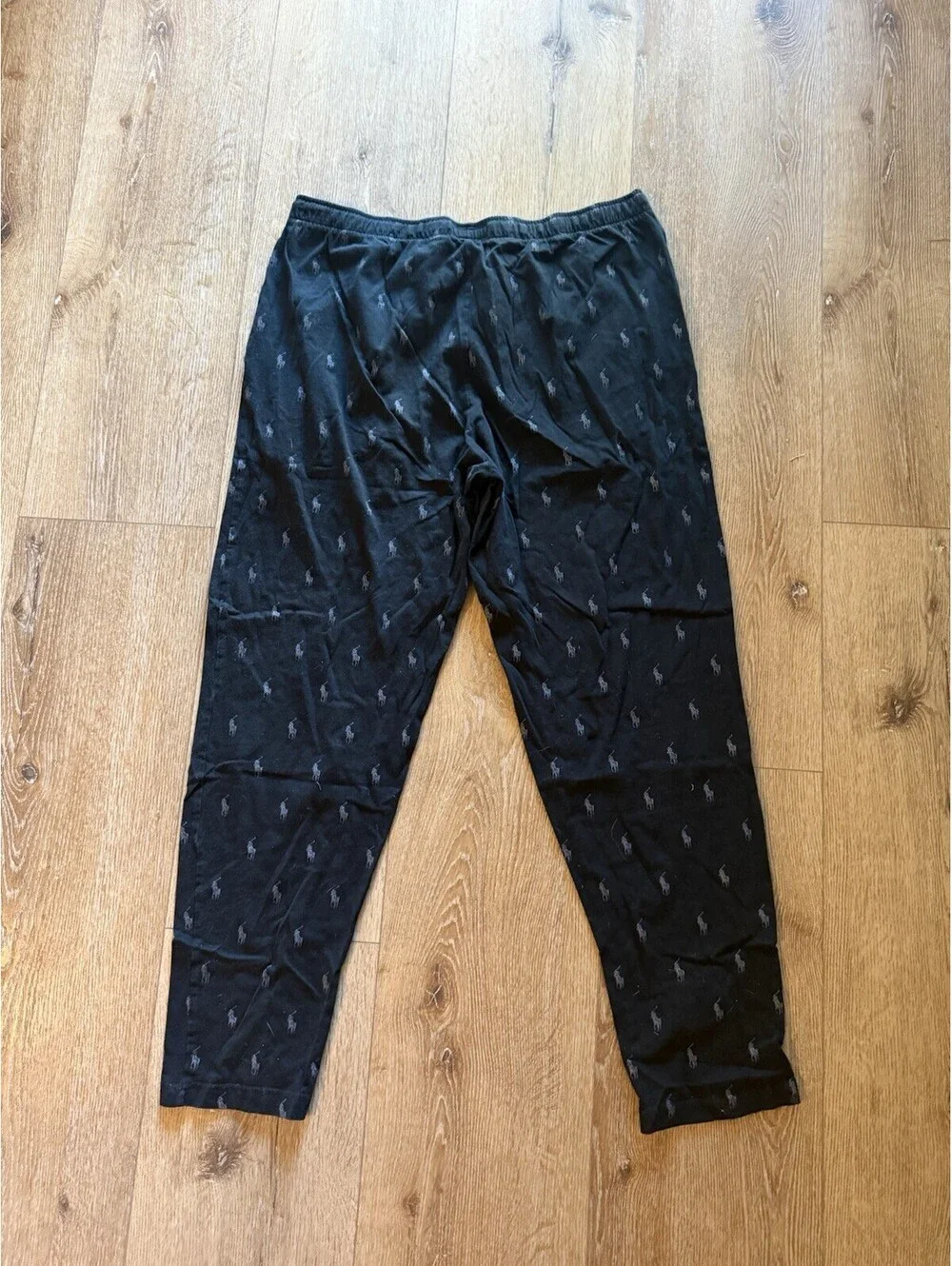 Polo Ralph Lauren Pants Mens Small Blue AOP Pony Jersey Joggers Pajama Sleep